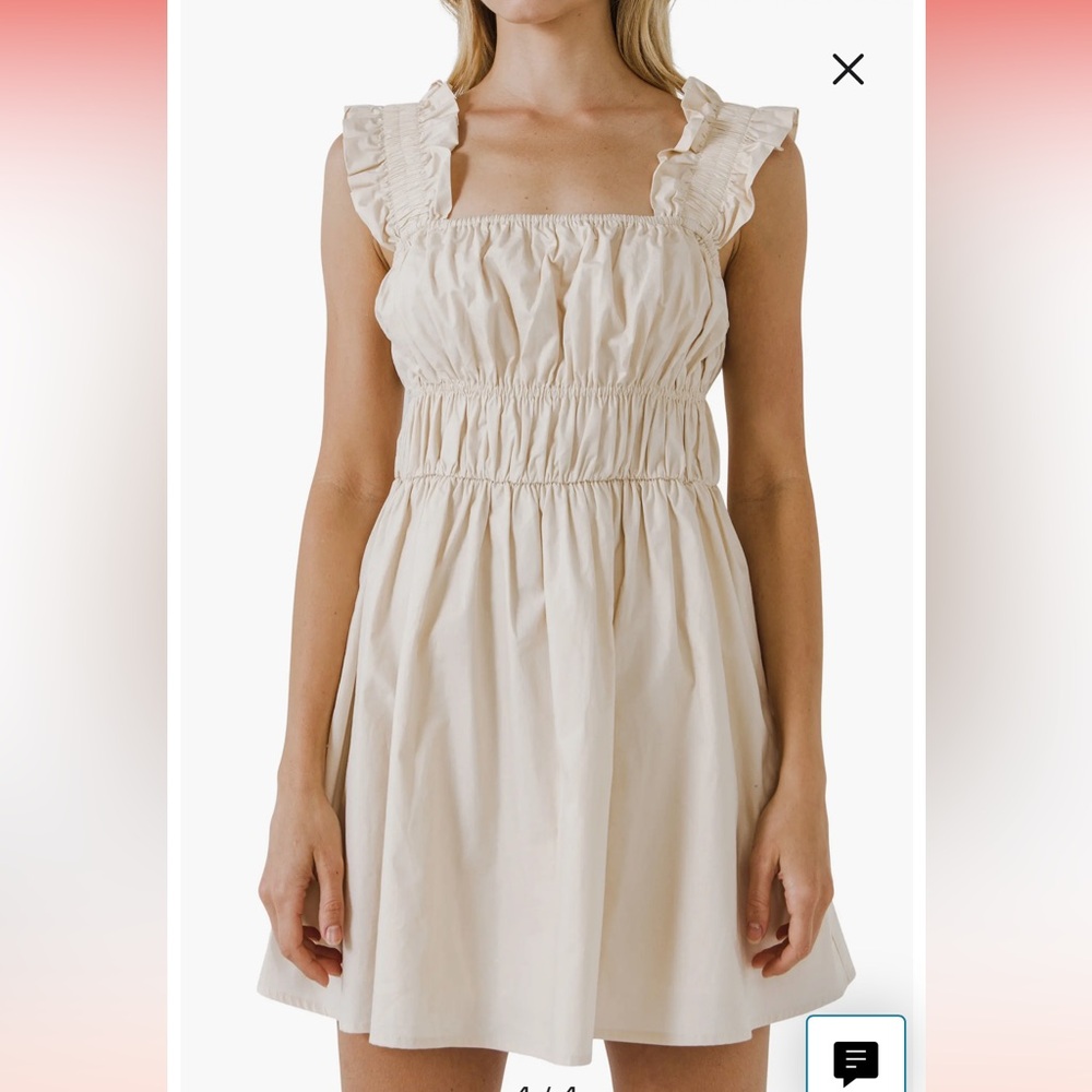 NWT English Factory Ruffle Detail Cotton Minidress